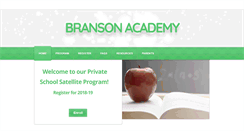 Desktop Screenshot of bransonacademy.net